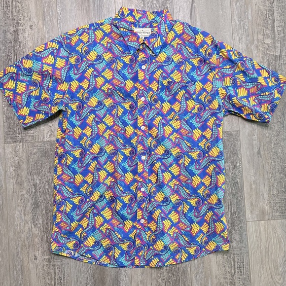 Tipsy Elves Wild Seahorse Print button-up shirt - Picture 2 of 9